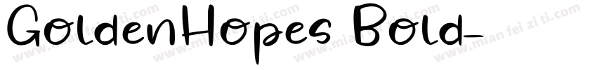 GoldenHopes Bold字体转换